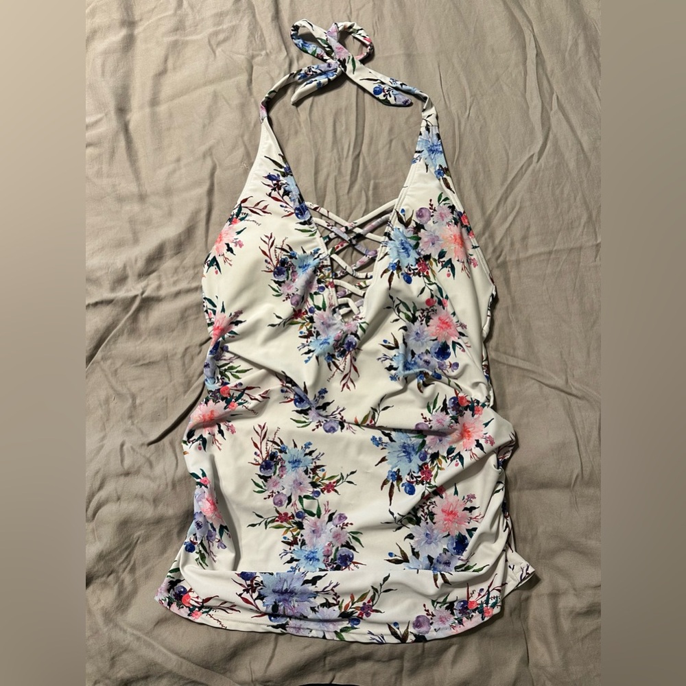 Pink Blush Maternity Swim Top